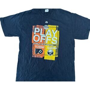 Vintage Tees -‎ NHL 2011 Eastern Conference Flyers vs, Sabres Graphic Tee*SZ L
